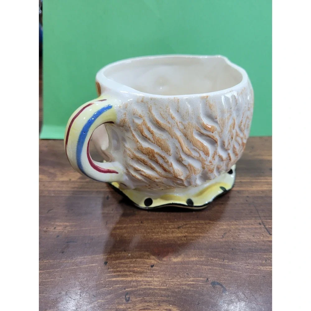Vintage Juicer Reamer CLOWN Ceramic Hand Painted 5-1/2